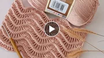 VERY GOOD ❗ Beautiful knitting pattern that you will love ???? Knitting Crochet